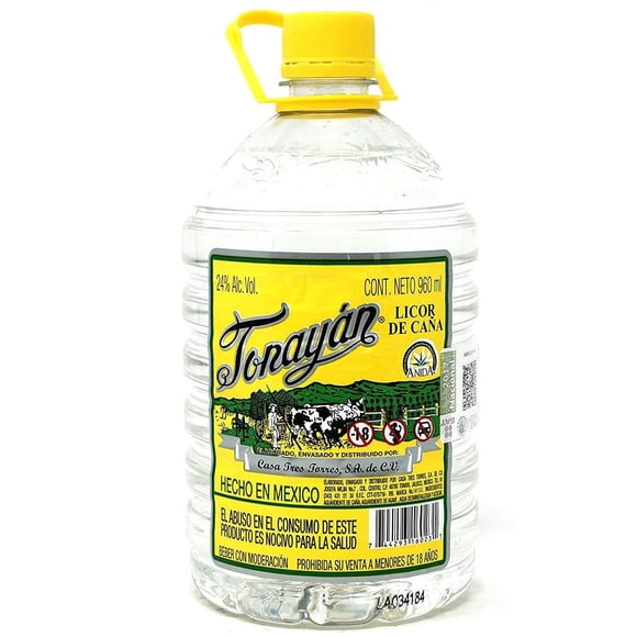 Pack de 3 Licor De Caña Tonayan Pet Blanco Y Amarillo 960 ml