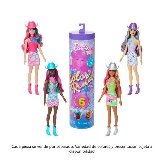 Muñeca Barbie Color Reveal Moda Disco Empaque Sorpresa 1 Pieza