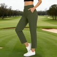 thumbnail image 1 of TaTaai Stretchy Golf Women Cropped Pants Lightweight Breathable Machine Washable No Fading Casual Travel Sports Slim Fit Ankle Length Trousers Gift, 1 of 9