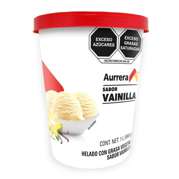 Helado Aurrera Vainilla 1 l