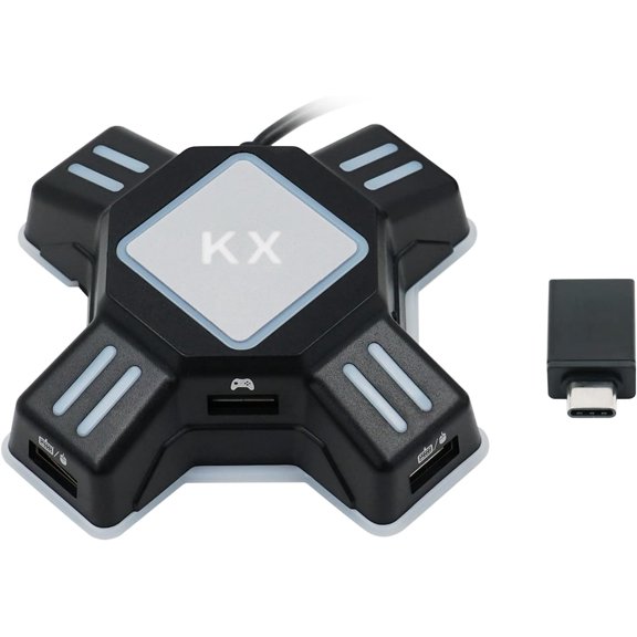Adaptador de Teclado y Mouse Control de Gamepad Convertidor Gamer para N-Switch/Xbox One Serie 360/ PS4/ PS3