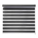 thumbnail image 1 of Persiana Premium para ventana Sheer Elegance Decoking 140 cm an. x 220 cm al. Color Gris Oscuro Tipo Zebra Día y Noche, Privacidad Total y Fácil Instalación, Hecho en México, 1 of 4