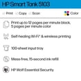 thumbnail image 2 of HP Impresora todo en uno Smart Tank 5103 inalámbrica, 2 años de Tinta y 100 Hojas de Papel fotográfico Incluidas, Impresión, Escaneo, Copia, Negro y Color, Wi-Fi, para Hogar y Oficina en Casa, 2 of 5