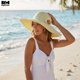 thumbnail image 4 of Sombrero de Playa de Ala Ancha para Mujer Margarita 42 cm amarillo Unitalla, 4 of 6