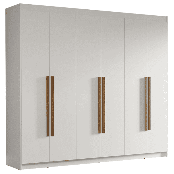 Ropero Closet Madesa Venus 6 Puertas 180cm Color Blanco 1