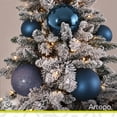 thumbnail image 4 of Esferas para árbol de navidad Artego extra grandes de 15 cm de diámetro paq 6 esferas  Azul night Línea SKY 3 diversos acabados navideños Mate, brillantes, cromadas para colgar Christmas ornaments, 4 of 7