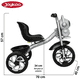 thumbnail image 4 of Triciclo para Niños Astronauta con Luz Sonido Ruedas de Eva y Canasta Trasera Apto a partir de 2 Años Soporta hasta 20 kg - Gris, 4 of 6