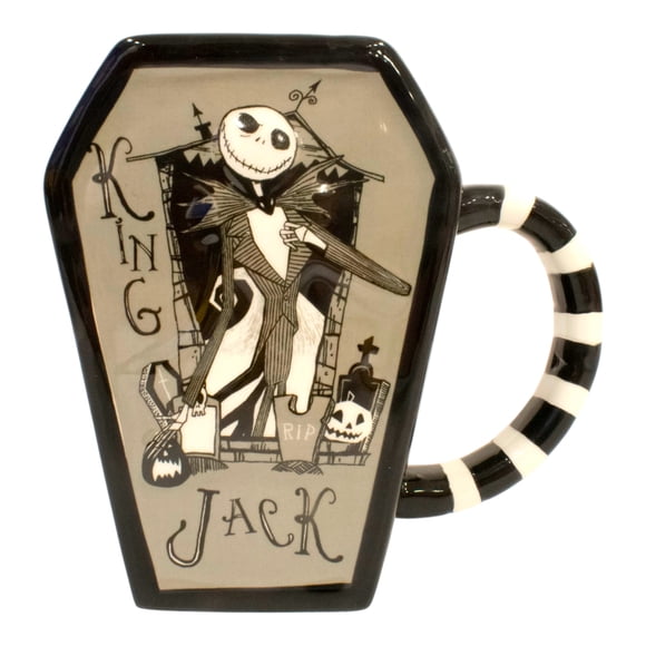 Taza Disney de Cerámica con Forma de Tumba Diseño Jack 500 ml Gris