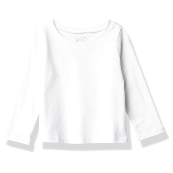 Camiseta The Children's Place de manga larga para bebé niña 5T, paquete de 2