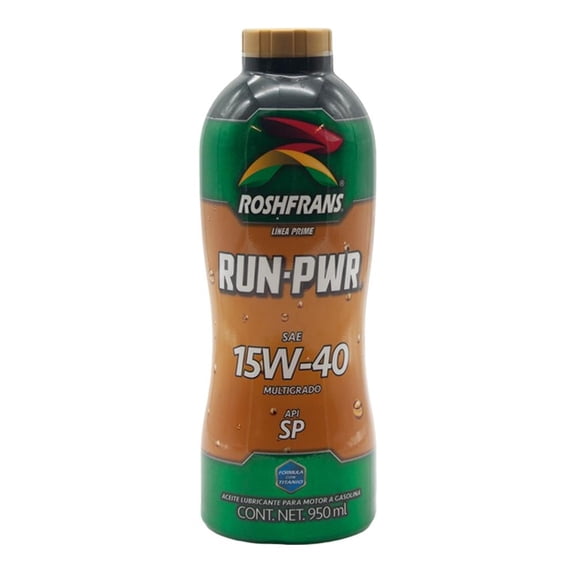 Aceite Multigrado Roshfrans Run Power Api Sp Sae 15W40 950 ml