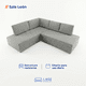 thumbnail image 3 of Sillón Sala Leon Esquinera En L 2 Piezas 5 Plazas Linato Armada Azul, 3 of 7