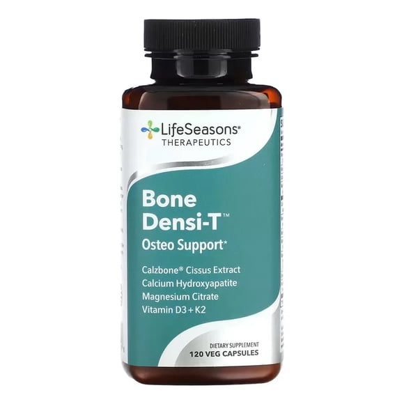 LifeSeasons - Bone Densi-T - Osteo y Calcio - Calcio, Magnesio y Vitamina D - 120 Cápsulas