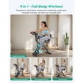 thumbnail image 4 of MERACH Bicicleta Fija 4 en 1 Plegable para Casa, Bicicleta de Ejercicio Estática con Resistencia Magnética de 16 Niveles, Entrenamiento Cardiovascular, Soporta hasta 137kg, 4 of 10