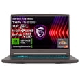 thumbnail image 1 of Laptop Gaming MSI THIN A15 Ryzen 5-7535HS NVIDIA GeForce RTX4050 16GB RAM 512GB SSD 15.6" FHD 144Hz Gris, 1 of 5