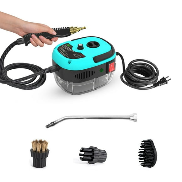 Autolavadora Limpiador de vapor de mano portátil de 2500 W, máquina de limpieza a vapor presurizada de alta temperatura con cabezales de cepillo para muebles de cocina, baño y coche Abanopi  Autolavadora
