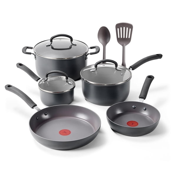 Set de Cocina T-Fal Ultimate Anodizado Duro Antiadherente 10 Piezas