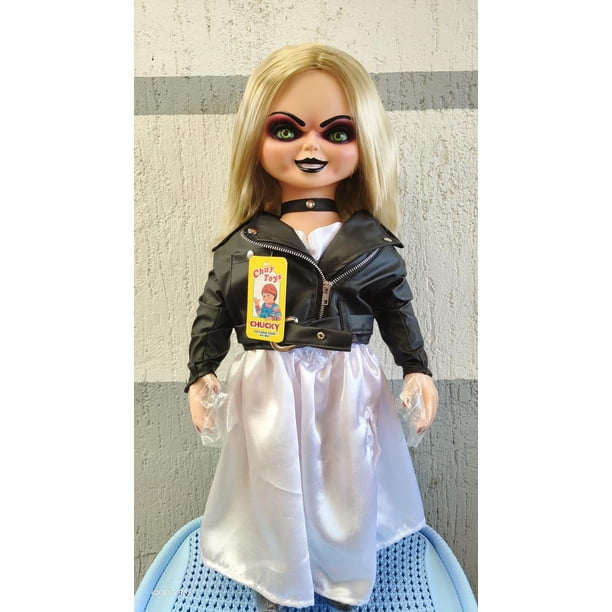 Muñeca tiffany novia de chucky, cuerpo de vinil articulado con sonido medida de 68 cm de altura