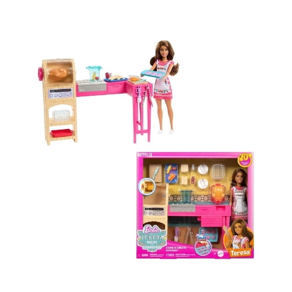 Set de Juego Barbie Receta de la amistad de Teresa Crea y Cocina con Teresa
