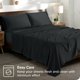 thumbnail image 5 of Juego de Sábanas de Felpa de Microfibra Ultra Suave Bare Home Color Negro Tamaño Queen, 5 of 7