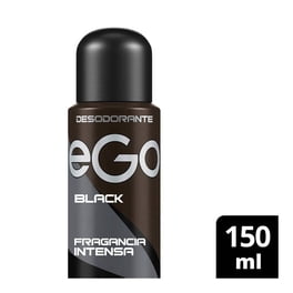Desodorante Ego black en aerosol para caballero 150 ml