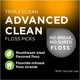 thumbnail image 2 of DenTek Triple Clean Advanced Clean - Púas de hilo dental, sin roturas y sin triturar, 150 unidades, 2 of 5