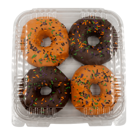 Paquete de donas bombón halloween 4 piezas