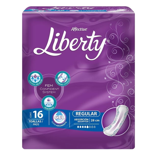 Toallas para incontinencia Affective Liberty regular 16 pzas