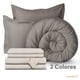 thumbnail image 4 of Set Edredón Acolchado Dreamlab Juego de Cama MATRIMONIAL Arena Beige, 4 of 9