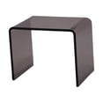 thumbnail image 3 of Mesa auxiliar de acrílico Mesa de centro de acrílico Taburete de paso Mesa auxiliar transparente Mesa auxiliar de acrílico Gris, 3 of 9