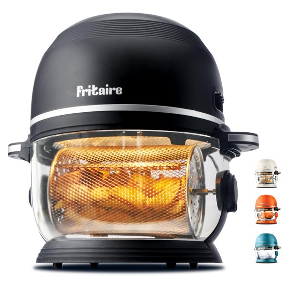 Freidora de aire no tóxica - AirFryer de vidrio de 5 cuartos con visibilidad de 360, autolimpieza, freidora de aire Vortex de 400 F para una cocción uniforme, sin BPA, sin teflón, funciones 6 en 1, as