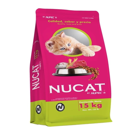 Croqueta para gato Nucat Adulto Adulto todas las razas 15kg