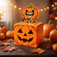 thumbnail image 1 of Caja sorpresa de Halloween con forma de caja de dinero – Divertido contenedor decorativo con forma de calabaza para bromas de fiestas de cumpleaños y sorpresas navideñas., 1 of 5