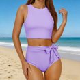 thumbnail image 4 of Trajes de baño para mujer, conjunto de bikini para mujer, trajes de baño sólidos de dos piezas, traje de baño, trajes de baño para mujer, trajes de baño para mujer, traje de baño para mujer, trajes de, 4 of 9