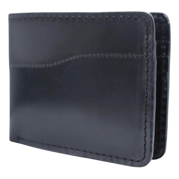 Cartera Hombre Piel Genuina Pull Up Bifold negro