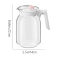 thumbnail image 3 of Jarra de vidrio para agua fría con tapa - 2,2L de gran capacidad, vidrio de alto borosilicato, boca ancha para fruta y hielo - rosa, verde o caqui, 3 of 6