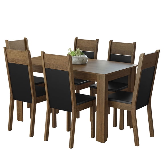 Juego de Comedor Madesa Bahamas con Mesa y 6 Sillas