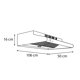 thumbnail image 3 of Campana Sanaire AXR 106cm Blanco de Pared SANAIRE AXR106BCO, 3 of 4