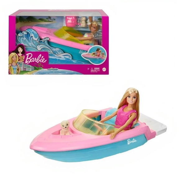 Set de Juego Barbie Estate Lancha con Muñeca