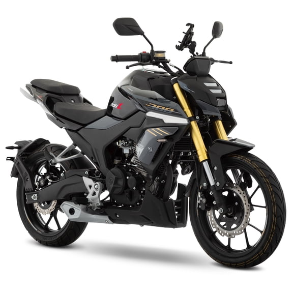 Motocicleta Italika 300Z 4V NEGRA con GPS