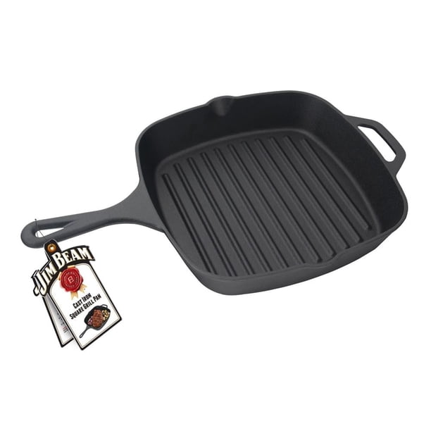 Sartén Jim Beam Grill Cuadrado Negro