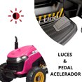 thumbnail image 2 of Tractor Montable Electrico para Niños Control Remoto Luz Led 12v - Rosa, 2 of 8