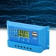 thumbnail image 4 of Parámetro Controlador Solar Ajustable PWM Pantalla LCD 2 USB Regulador Solar Azul 12V 24V, 4 of 7