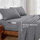thumbnail image 5 of Bare Home Sábana Ajustable de Lujo Colección 1800, Bolsillos Laterales Dobles, Bolsillo Profundo, Tamaño Completo, Gris, 5 of 7