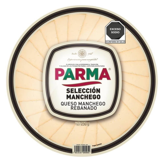 Queso manchego Parma rebanado 250 g