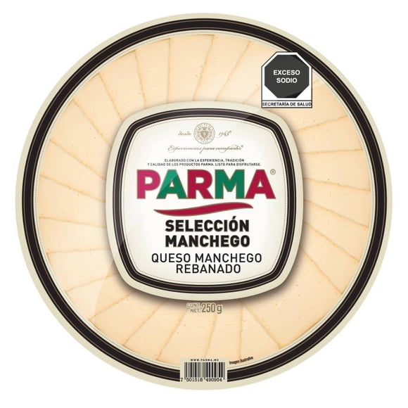 Queso manchego Parma rebanado 250 g