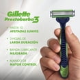 thumbnail image 2 of Rastrillo Gillette Prestobarba3 Sensitive con Aloe Vera, Piel Sensible, 4 pzas, 2 of 5