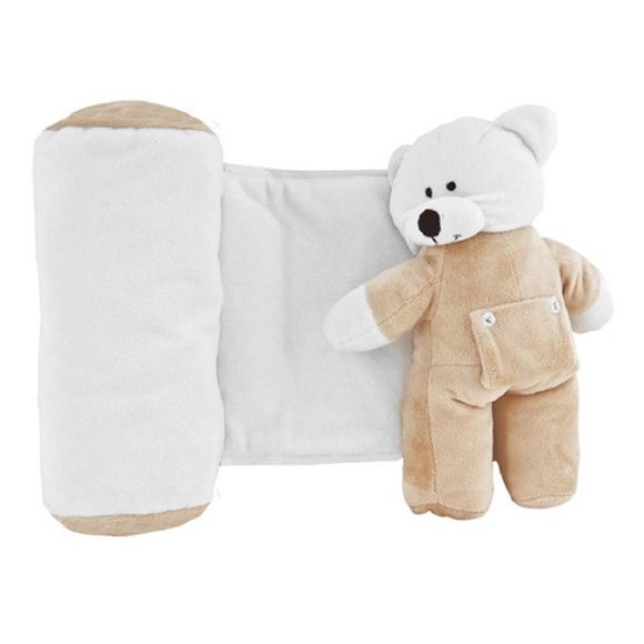 Cojín Osito Descanso Poliéster Bebé Unisex Chiqui Mundo Osito beige para Descanso antiroll