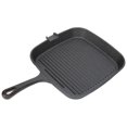 thumbnail image 1 of Grill Pan Nonstick Design Heat Resistant Handle Fast Heat Conduction Iron Stripe Frying Steak Skillet for Home Kitchen 22cm-OEIN, 1 of 5