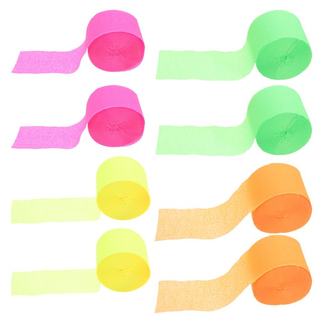 Luxshiny 8Ud Papel Fluorescente Para Reusable En Bodas Cumpleaños Y Eventos Especiales