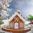 thumbnail image 3 of Adornos navideños para casa de nieve con galletas y dulces, figuritas navideñas, adornos para decorar el hogar, la habitación y el dormitorio., 3 of 6